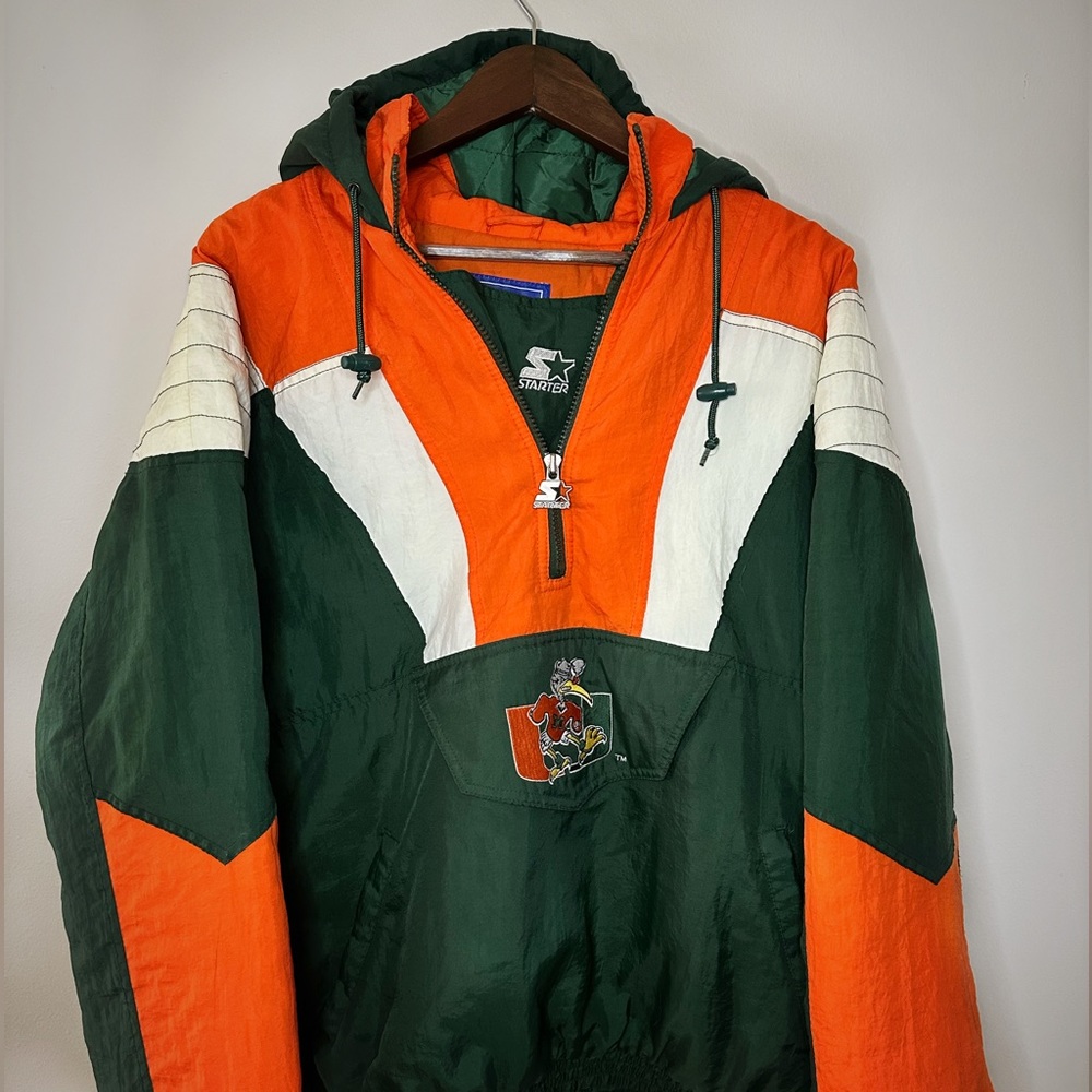 Vintage 90s Miami Hurricanes Starter Jacket